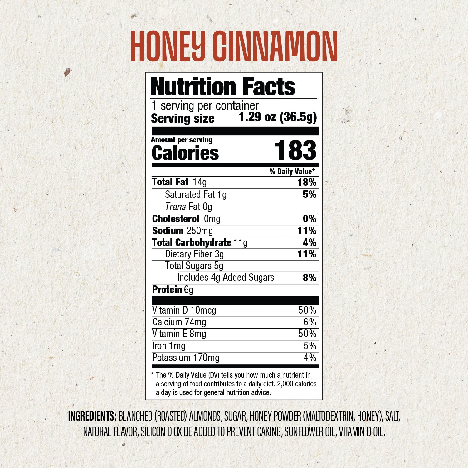 Nutrition Label for Honey Cinnamon: Check the Nutritional Values
