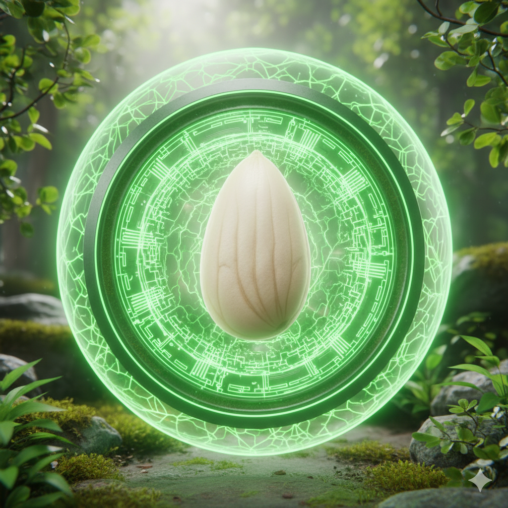 Vitamin D fortified skinless, blanched almond